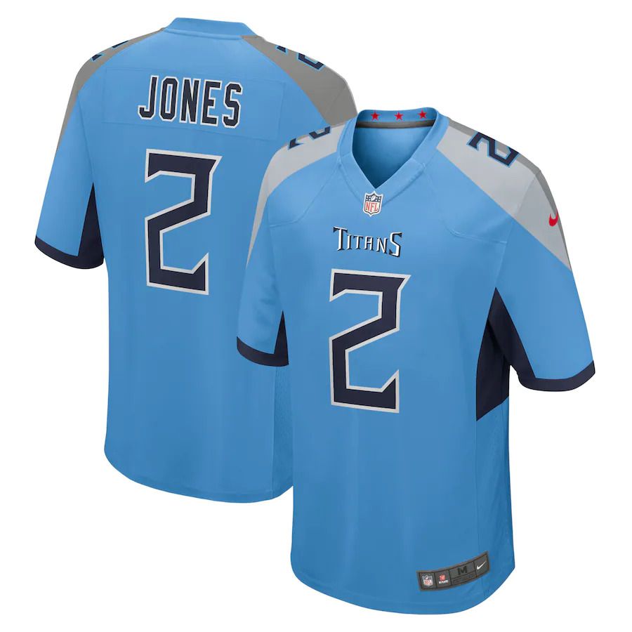 Men Tennessee Titans 2 Julio Jones Nike Light Blue Game NFL Jersey